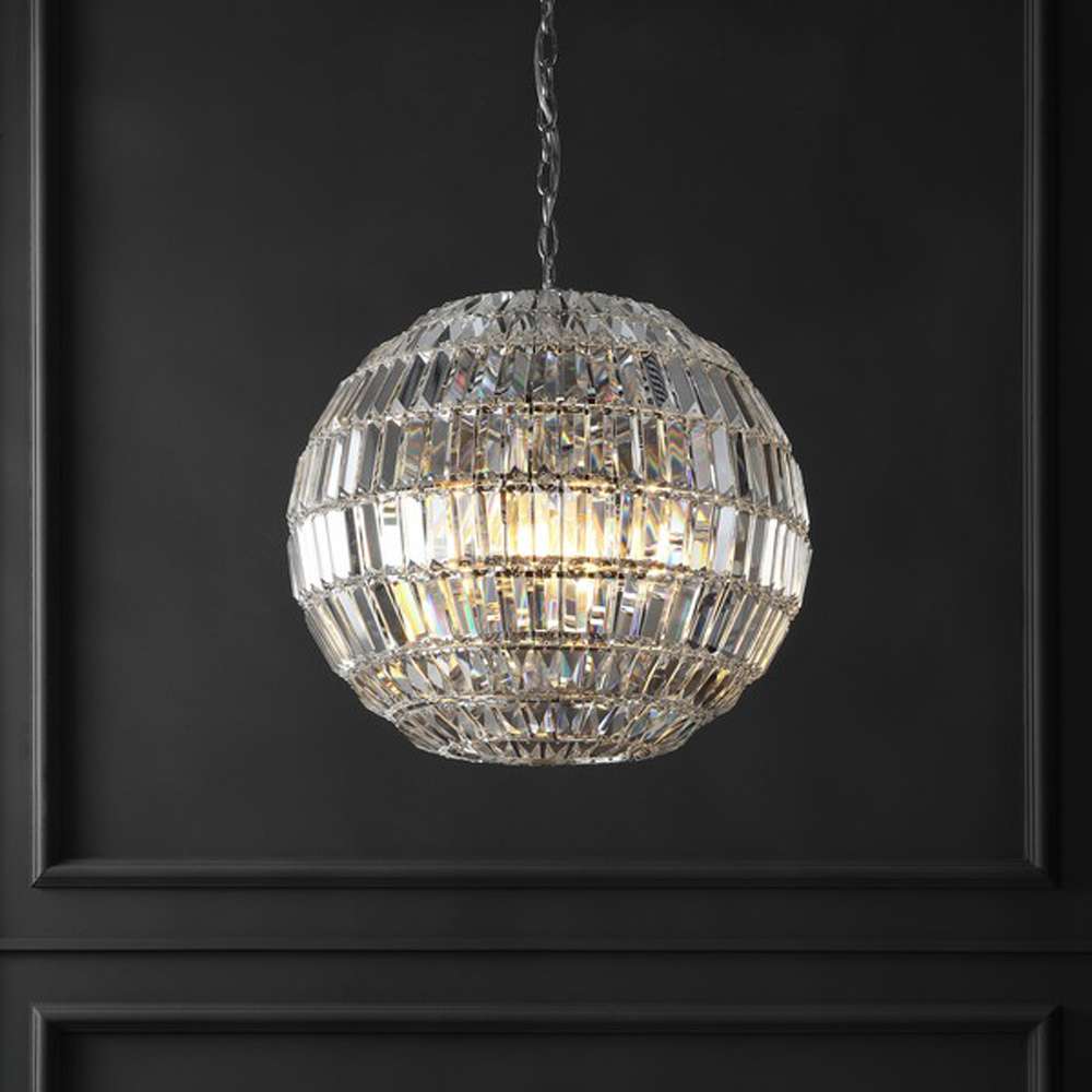 Safavieh - Couture - Demarco Small Crystal Chandelier - Chrome - CTL1004A veiw 2