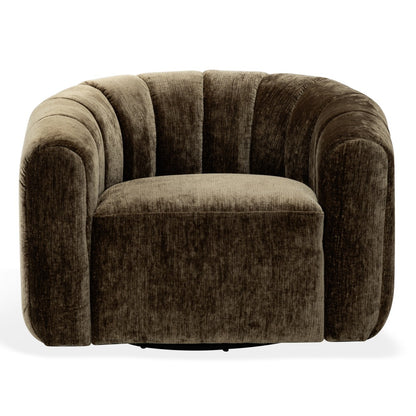 Safavieh - Demetri Chenille Swivel Chair / Brown - SFV6108B view 1