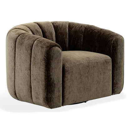 Safavieh - Demetri Chenille Swivel Chair / Brown - SFV6108B view 3