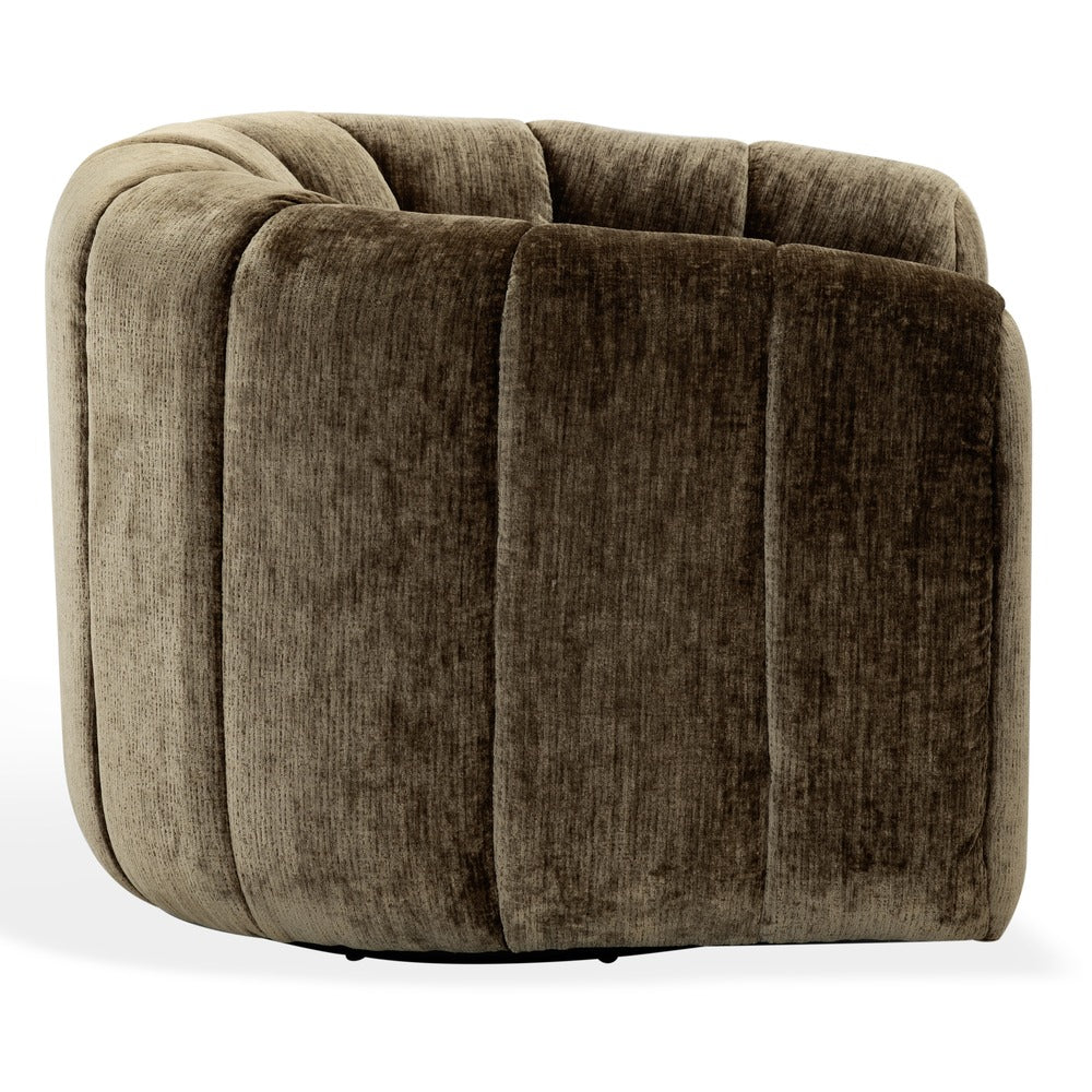 Safavieh - Demetri Chenille Swivel Chair / Brown - SFV6108B view 4
