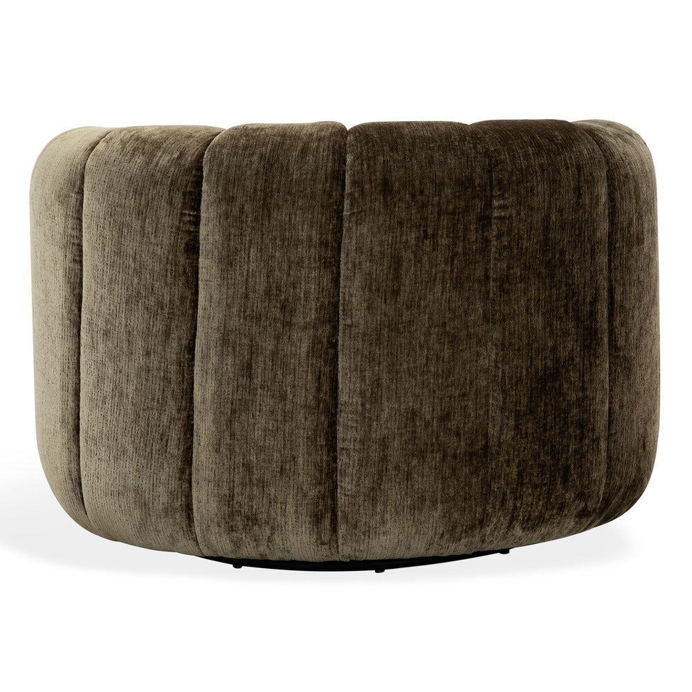 Safavieh - Demetri Chenille Swivel Chair / Brown - SFV6108B view 5