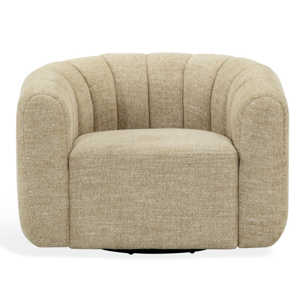 Safavieh - Demetri Chenille Swivel Chair / Light Brown - SFV6108E view 1