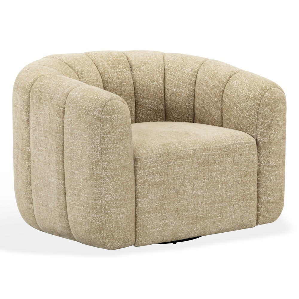 Safavieh - Demetri Chenille Swivel Chair / Light Brown - SFV6108E view 3