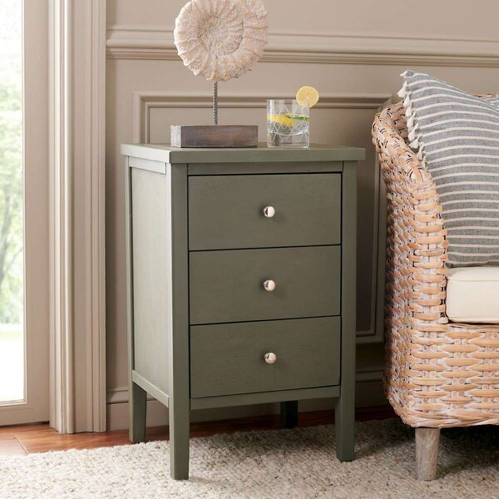 Safavieh - Deniz Night Stand W/Storage - Ash Grey - AMH6628A veiw 3