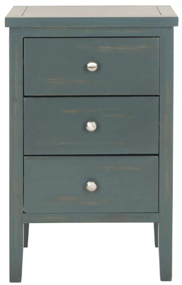 Safavieh - Deniz Night Stand W/Storage - Dark Teal - AMH6628B veiw 1