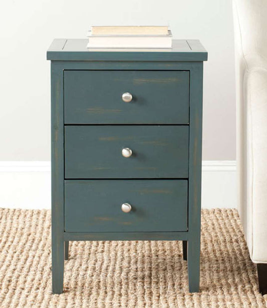 Safavieh - Deniz Night Stand W/Storage - Dark Teal - AMH6628B veiw 2