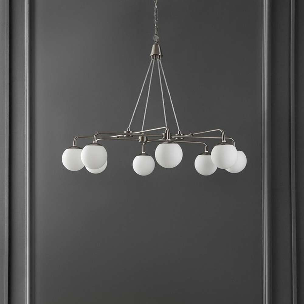 Safavieh - Denneau 8Lt 35in Chandelier - Nickle - CHA4058A veiw 1