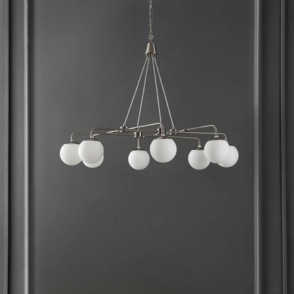 Safavieh - Denneau 8Lt 35in Chandelier - Nickle - CHA4058A veiw 1