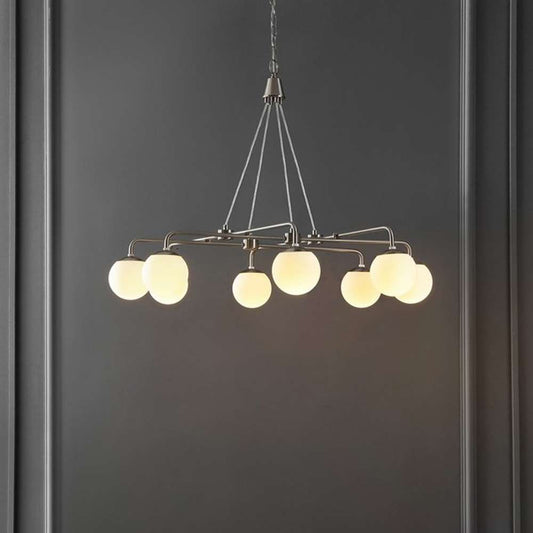 Safavieh - Denneau 8Lt 35in Chandelier - Nickle - CHA4058A veiw 2