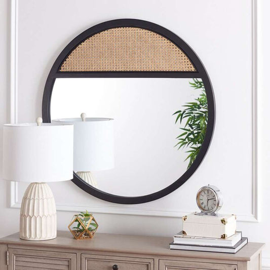 Safavieh - Derby 35.5in Mirror - Black - Natural - MRR2013A veiw 2