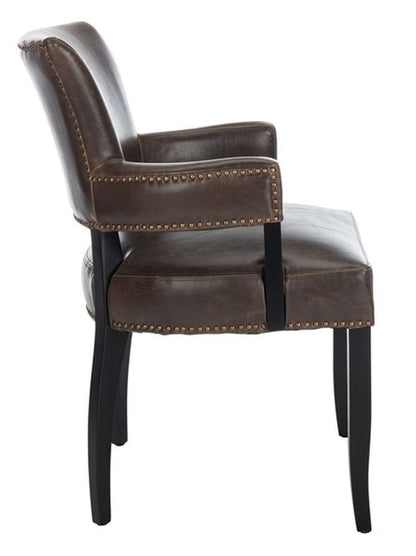 Safavieh - Desa Arm Chair - Antique Brown - MCR4691A veiw 3