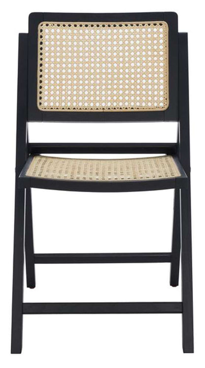 Safavieh - Couture - Desiree Cane Folding Dining Ch - Black - Natural  (Set of 2) - SFV4137A-SET2 veiw 1