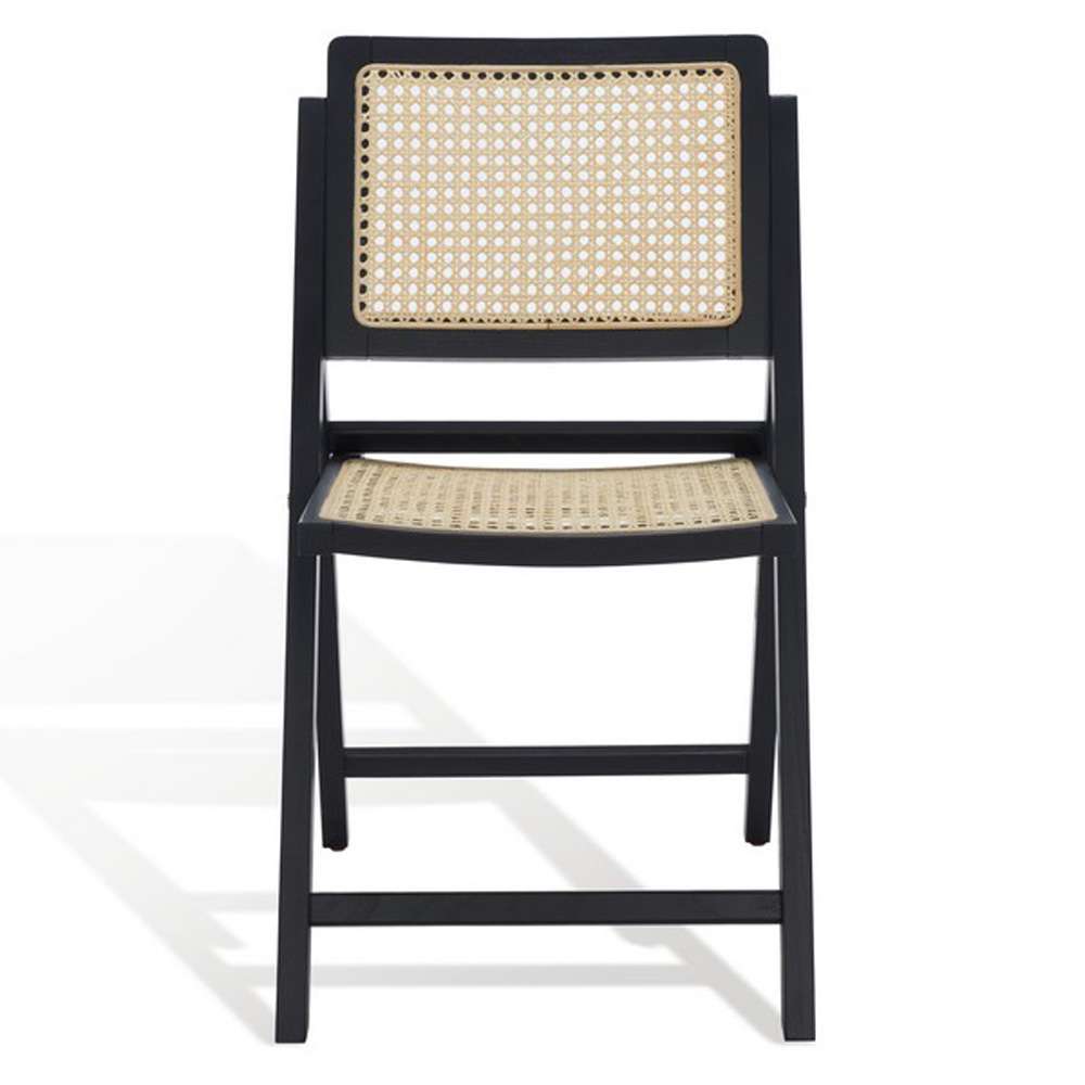 Safavieh - Couture - Desiree Cane Folding Dining Ch - Black - Natural  (Set of 2) - SFV4137A-SET2 veiw 2