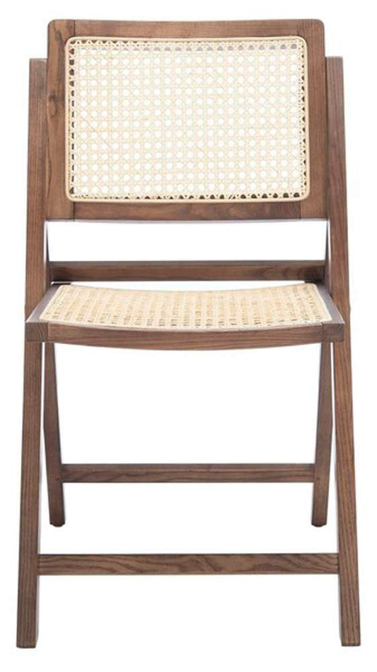 Safavieh - Couture - Desiree Cane Folding Dining Ch - Walnut - Natural  (Set of 2) - SFV4137D-SET2 veiw 1