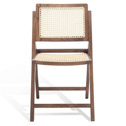 Safavieh - Couture - Desiree Cane Folding Dining Ch - Walnut - Natural  (Set of 2) - SFV4137D-SET2 veiw 2