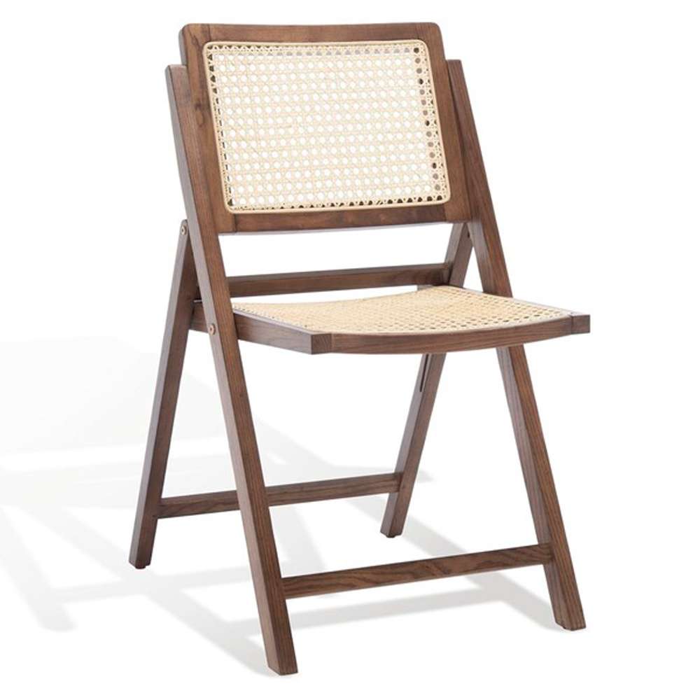 Safavieh - Couture - Desiree Cane Folding Dining Ch - Walnut - Natural  (Set of 2) - SFV4137D-SET2 veiw 4