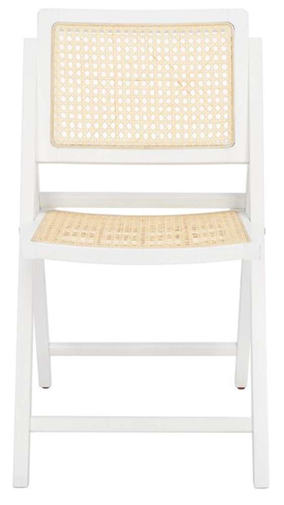 Safavieh - Couture - Desiree Cane Folding Dining Ch - White - Natural  (Set of 2) - SFV4137C-SET2 veiw 1