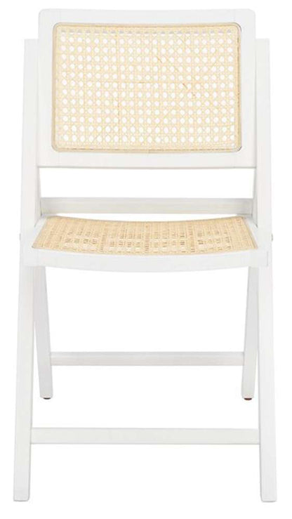 Safavieh - Couture - Desiree Cane Folding Dining Ch - White - Natural  (Set of 2) - SFV4137C-SET2 veiw 1