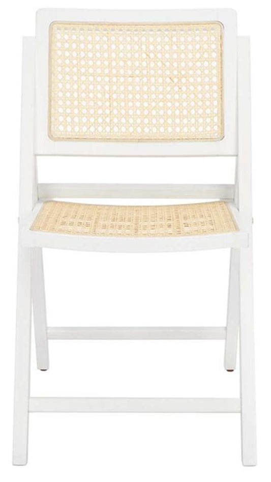 Safavieh - Couture - Desiree Cane Folding Dining Ch - White - Natural  (Set of 2) - SFV4137C-SET2 veiw 1