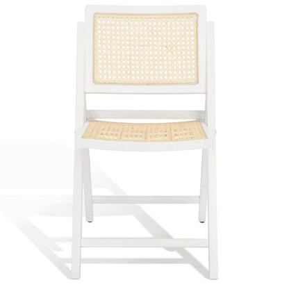 Safavieh - Couture - Desiree Cane Folding Dining Ch - White - Natural  (Set of 2) - SFV4137C-SET2 veiw 2