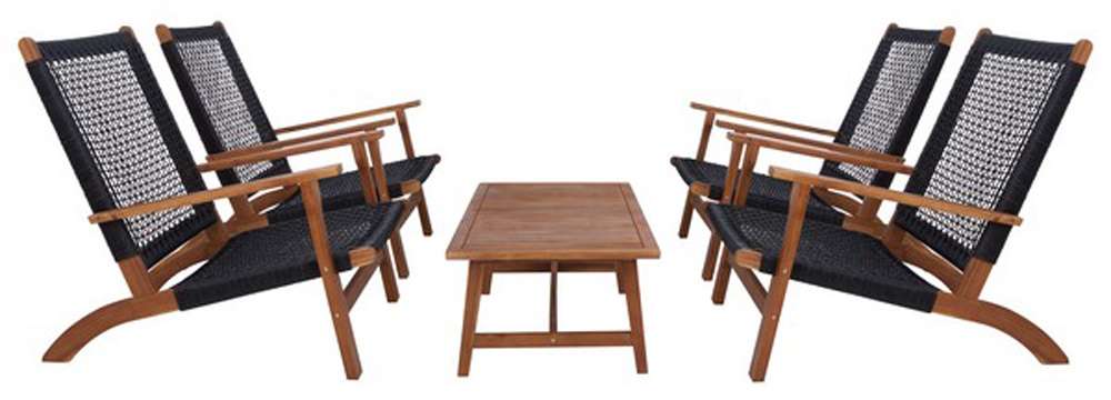 Safavieh - Deven Living Set - Natural - Black - PAT7079E veiw 1