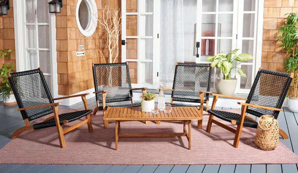 Safavieh - Deven Living Set - Natural - Black - PAT7079E veiw 3