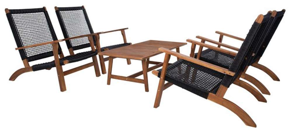Safavieh - Deven Living Set - Natural - Black - PAT7079E veiw 4