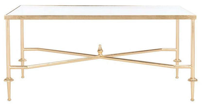 Safavieh - Couture - Devi Gold Leaf Coffee Table - Gold - AMH8332A veiw 1