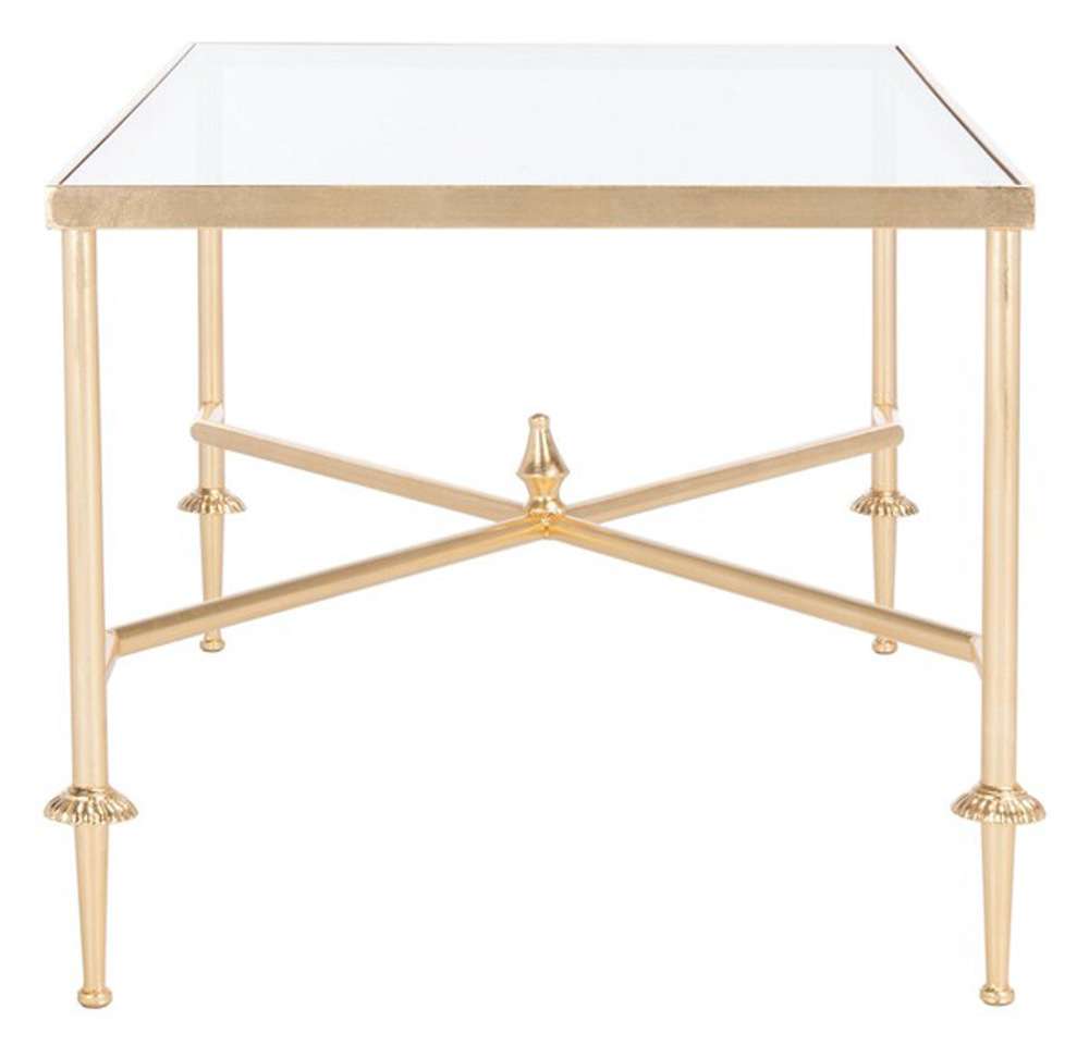 Safavieh - Couture - Devi Gold Leaf Coffee Table - Gold - AMH8332A veiw 4