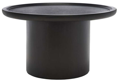 Safavieh - Devin Round Coffee Table - Black W- White Wash Distress - COF6600C veiw 1