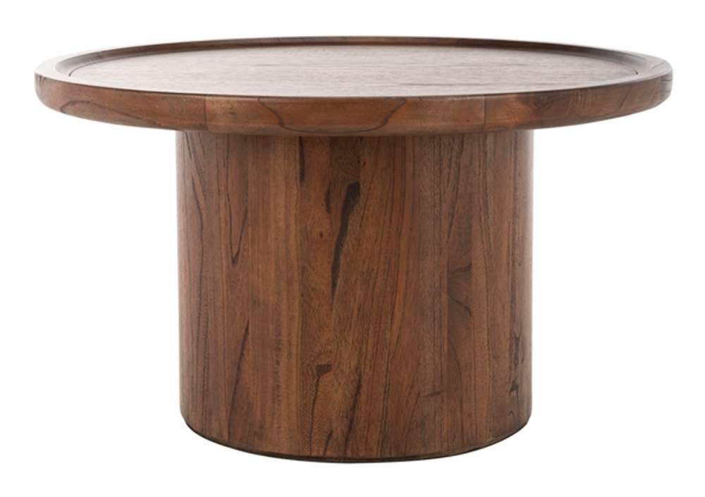 Safavieh - Devin Round Coffee Table - Dark Oak - COF6600B veiw 1