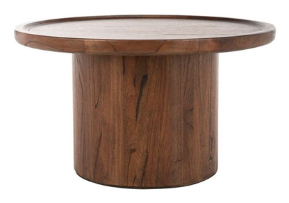 Safavieh - Devin Round Coffee Table - Dark Oak - COF6600B veiw 1