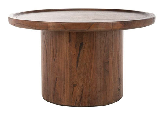 Safavieh - Devin Round Coffee Table - Dark Oak - COF6600B veiw 1
