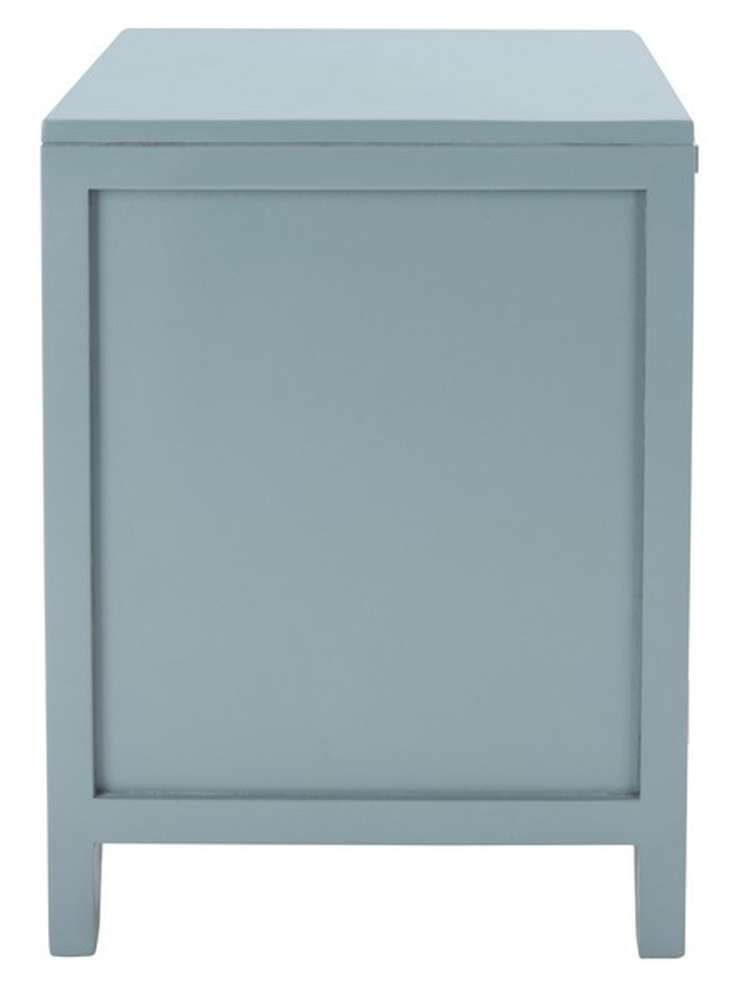 Safavieh - Devon 1 Drwr 1 Door Nightstand - Blue Grey - Natural - NST4002B veiw 3