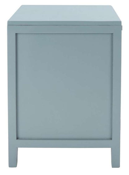 Safavieh - Devon 1 Drwr 1 Door Nightstand - Blue Grey - Natural - NST4002B veiw 3