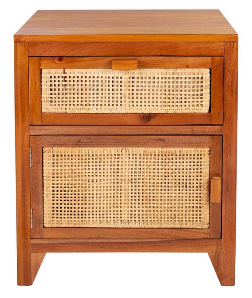 Safavieh - Devon 1 Drwr 1 Door Nightstand - Natural - NST4002A veiw 1