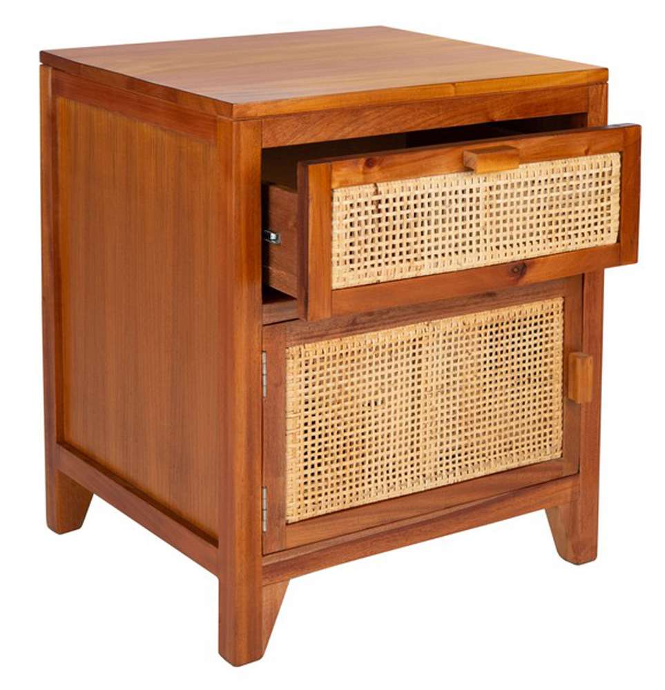 Safavieh - Devon 1 Drwr 1 Door Nightstand - Natural - NST4002A veiw 4