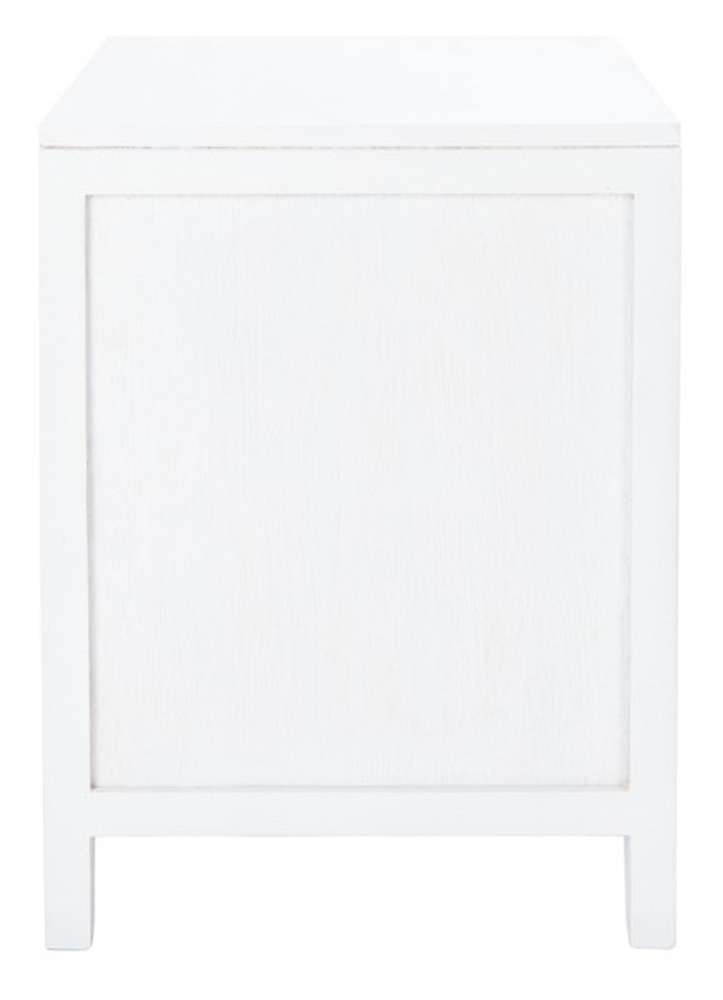 Safavieh - Devon 1 Drwr 1 Door Nightstand - White - Natural - NST4002C veiw 3