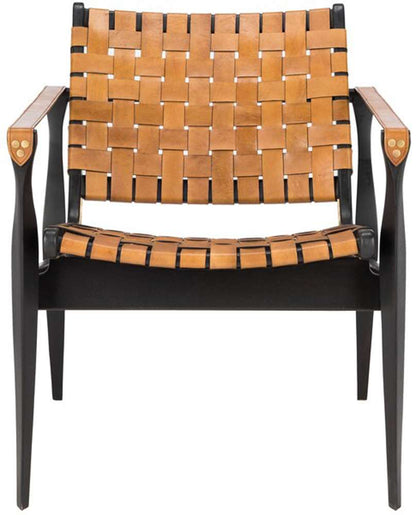 Safavieh - Couture - Dilan Safari Chair - Black - Brown - SFV9005D veiw 1