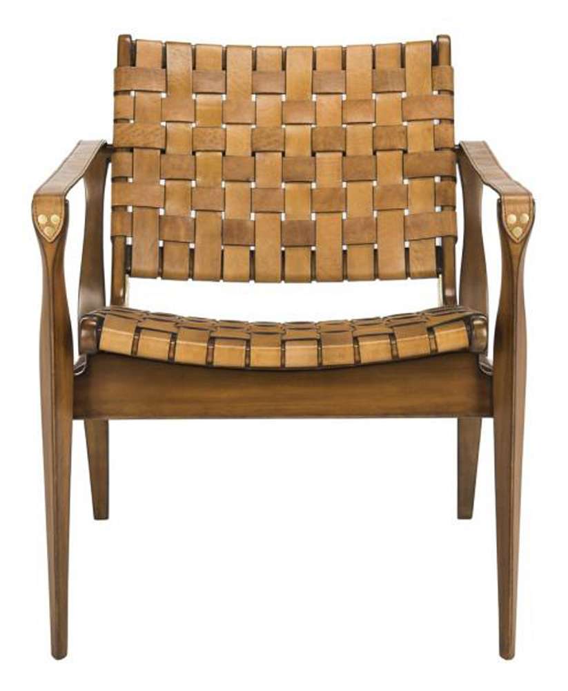 Safavieh - Couture - Dilan Safari Chair - Light Brown - Brown - SFV9005B veiw 2