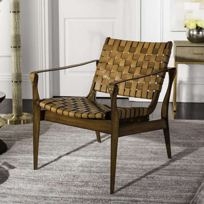 Safavieh - Couture - Dilan Safari Chair - Light Brown - Brown - SFV9005B veiw 3