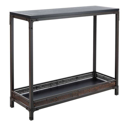 Safavieh - Dinesh Console - Black - Dark Walnut - AMH6548A veiw 3