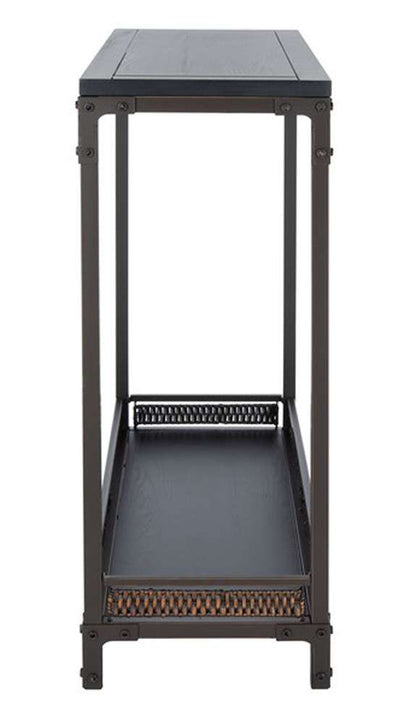 Safavieh - Dinesh Console - Black - Dark Walnut - AMH6548A veiw 4