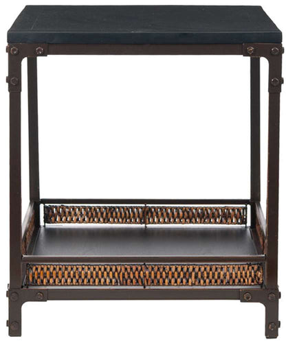 Safavieh - Dinesh End Table - Black - Dark Walnut - AMH6549A veiw 1