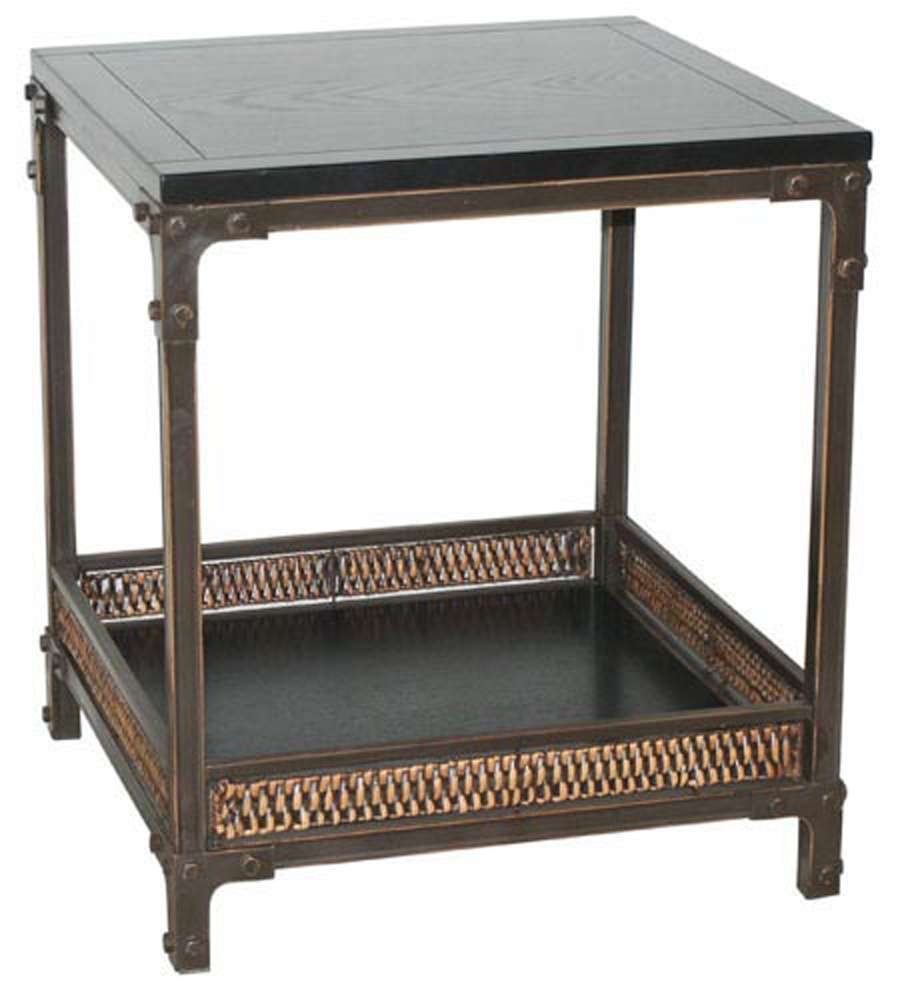 Safavieh - Dinesh End Table - Black - Dark Walnut - AMH6549A veiw 3