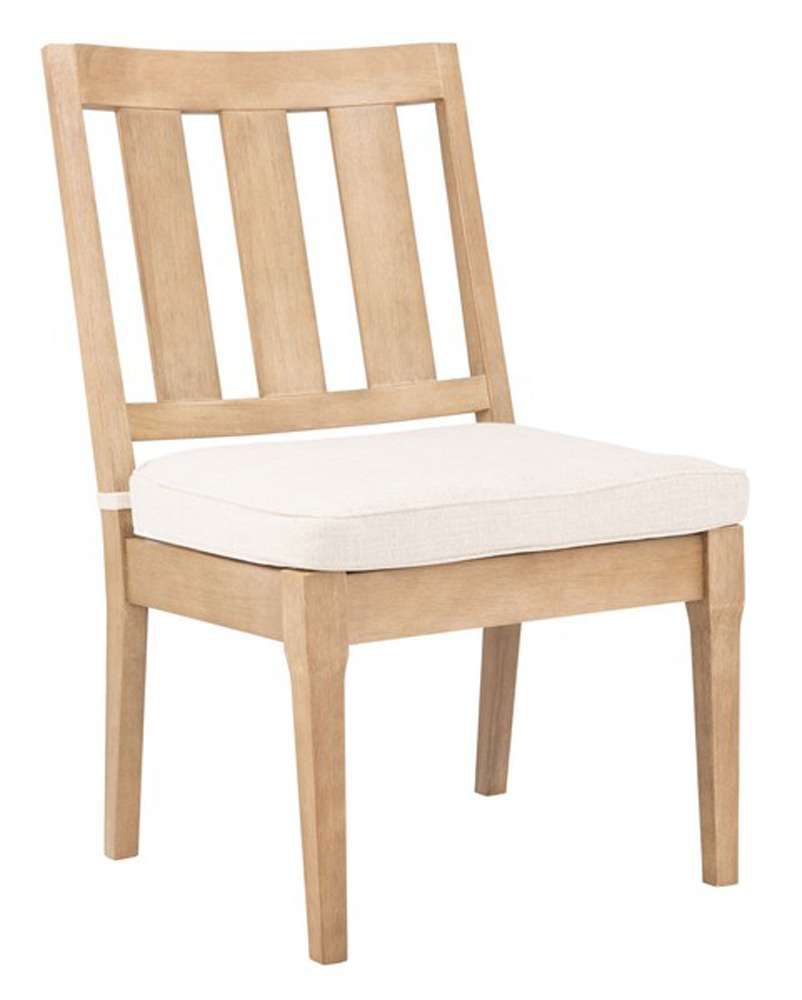 Safavieh - Couture - Dominica Outdoor Dining Chair - Natural - White  (Set of 2) - CPT1018A-SET2 veiw 3