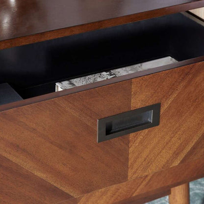 Safavieh - Donald 2 Drawer Nightstand - Dark Walnut - NST6405A veiw 2