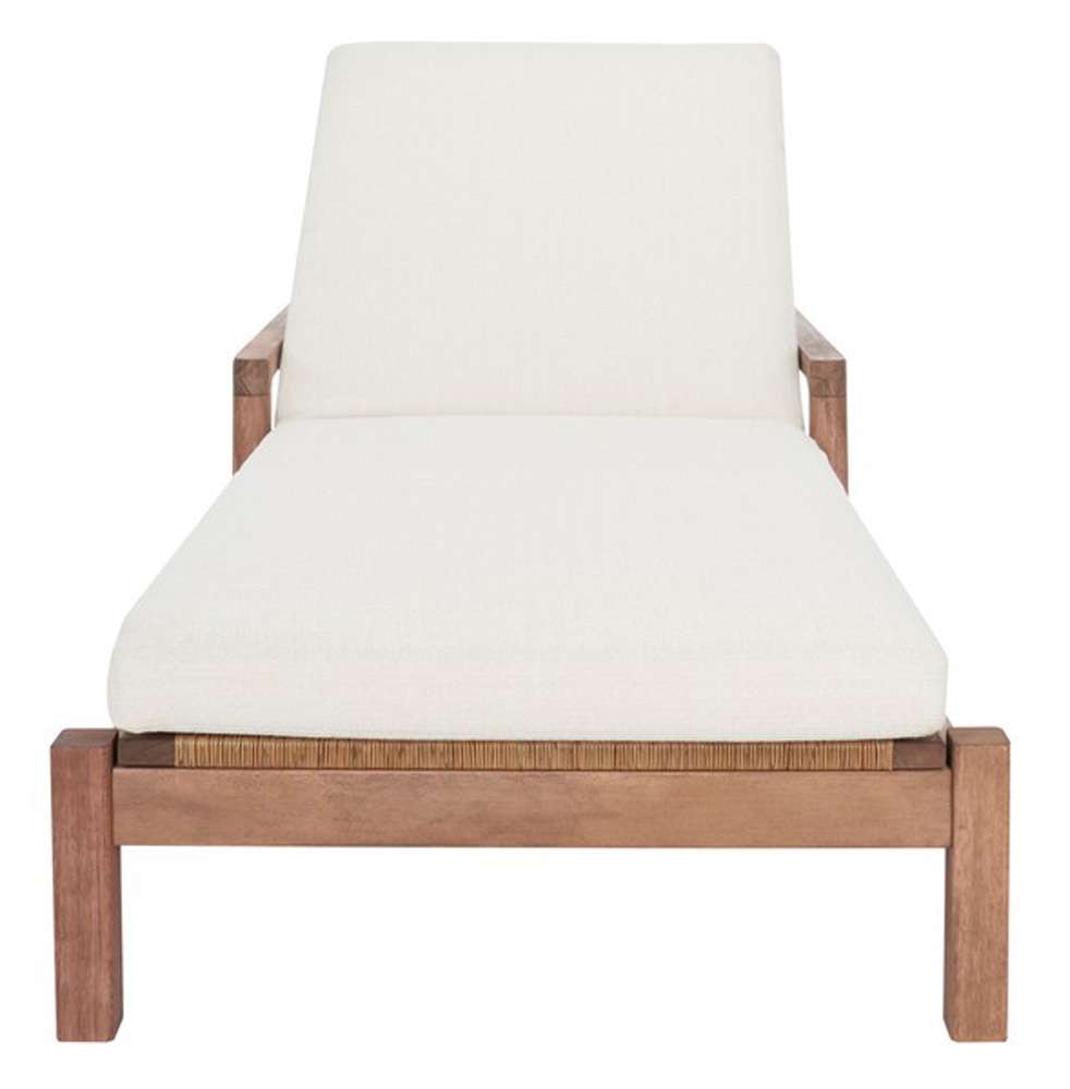 Safavieh - Couture - Donnamaria Wicker Sun Lounger - Natural - White - CPT1027A veiw 1
