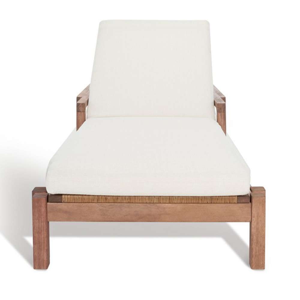 Safavieh - Couture - Donnamaria Wicker Sun Lounger - Natural - White - CPT1027A veiw 2