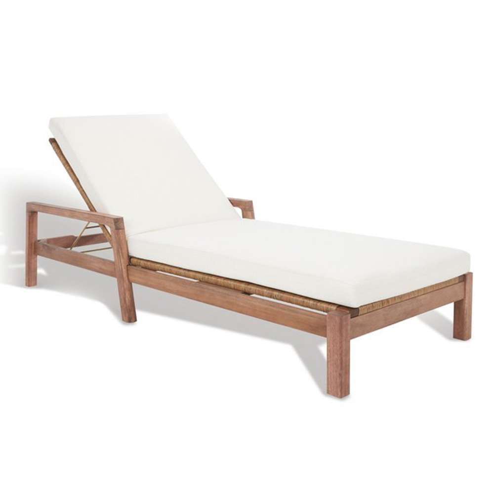Safavieh - Couture - Donnamaria Wicker Sun Lounger - Natural - White - CPT1027A veiw 4